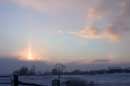 Morning Sunpillar and Sundog, January 17, 2005 - � 2005 Lauri Kangas